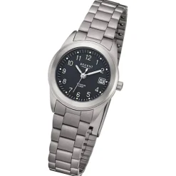 Regent Damen Armbanduhr Analog Metallarmband grau URF1334