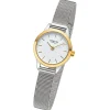 Regent Damen Armbanduhr Analog Metallarmband silber URF1442