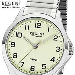 Regent Damen Armbanduhr Analog 2242423 Quarz-Uhr Metall silber UR2242423