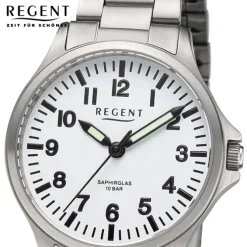 Regent Damen Armbanduhr Analog Metallarmband silber UR2192563