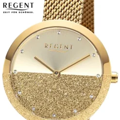 Regent Damen Armbanduhr Analog Metallarmband gold UR2212544