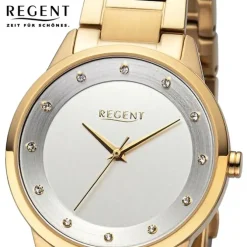 Regent Damen Armbanduhr Analog Metallarmband gold UR2212807