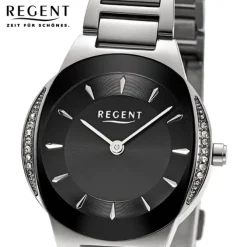 Regent Damen Armbanduhr Analog Metallarmband silber UR2252537
