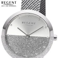 Regent Damen Armbanduhr Analog Metallarmband silber UR2252541