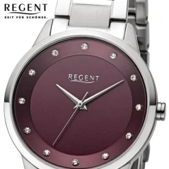 Regent Damen Armbanduhr Analog Metallarmband silber UR2252810