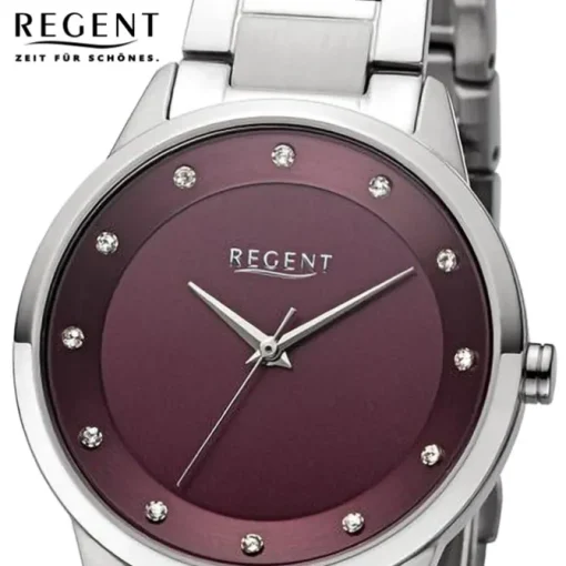 Regent Damen Armbanduhr Analog Metallarmband silber UR2252810
