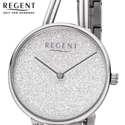 Regent Damen Armbanduhr Analog Metallarmband silber URBA680
