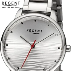 Regent Damen Armbanduhr Analog Metallarmband silber URBA743