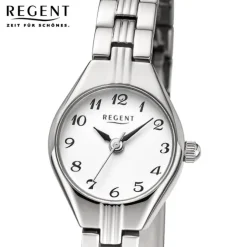 Regent Damen Armbanduhr Analog Metallarmband silber URF1468