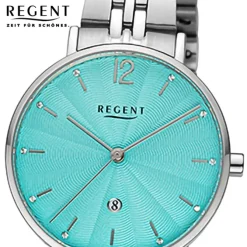 Regent Damen Armbanduhr Analog Metallarmband silber URF1495