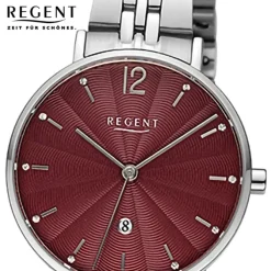 Regent Damen Armbanduhr Analog Metallarmband silber URF1497