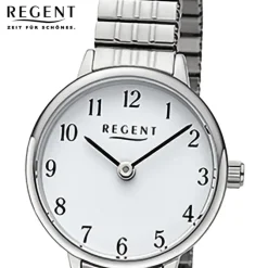Regent Damen Armbanduhr Analog Edelstahlarmband silber URF1510