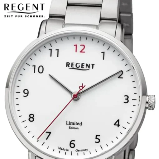 Regent Damen Armbanduhr Analog Metallarmband silber URGM2304