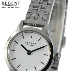 Regent Damen Armbanduhr Analog Metallarmband silber UR2251590