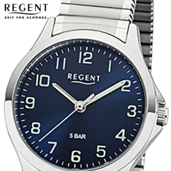 Regent Damen Armbanduhr Analog 2242416 Quarz-Uhr Metall silber UR2242416