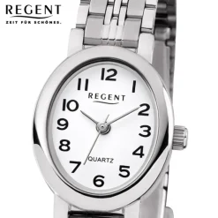 Regent Damen Armbanduhr Analog F-1169 Quarz-Uhr Metall silber URF1169