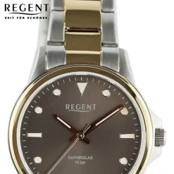 Regent Damen Armbanduhr Analog Metallarmband gold silber UR2214016