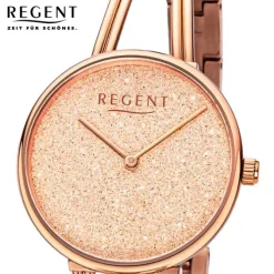 Regent Damen Armbanduhr Analog Metallarmband rosegold URBA681