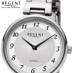 Regent Damen Armbanduhr Analog Metallarmband silber UR2254045