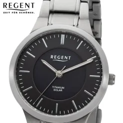 Regent Damen Armbanduhr Analog Metallarmband silber URBA711