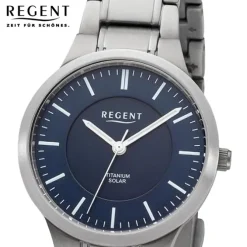 Regent Damen Armbanduhr Analog Metallarmband silber URBA712