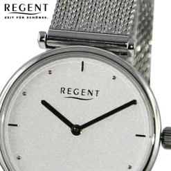 Regent Damen Armbanduhr Analog Metallarmband silber UR2251588