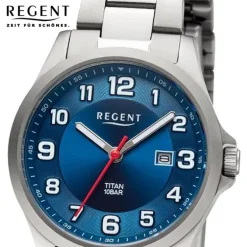 Regent Damen Armbanduhr Analog Metallarmband silber URBA778