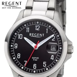 Regent Damen Armbanduhr Analog Metallarmband silber URBA788