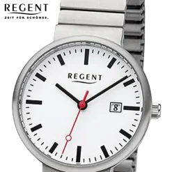 Regent Damen Armbanduhr Analog Edelstahlarmband silber URF1359