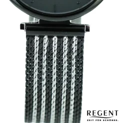Regent Damen Armbanduhr Analog Metallarmband schwarz silber UR2252506