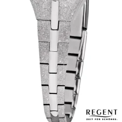 Regent Damen Armbanduhr Analog F-626 Quarz-Uhr Metall silber URF626