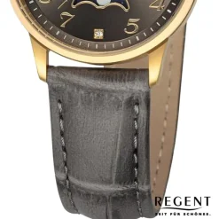 Regent Damen Armbanduhr Analog Lederarmband braun UR2102553