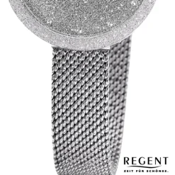 Regent Damen Armbanduhr Analog Metallarmband silber UR2252541