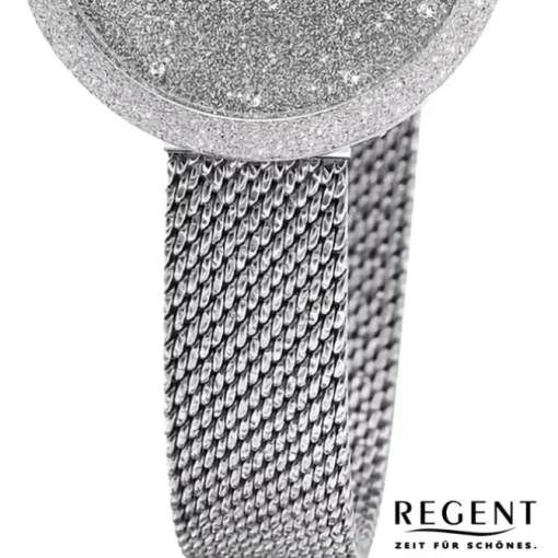 Regent Damen Armbanduhr Analog Metallarmband silber UR2252541