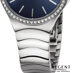 Regent Damen Armbanduhr Analog Metallarmband silber UR2252812