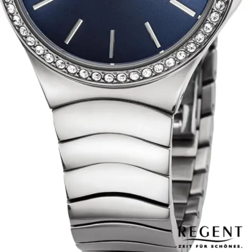 Regent Damen Armbanduhr Analog Metallarmband silber UR2252812