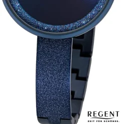 Regent Damen Armbanduhr Analog Metallarmband dunkelblau URBA686