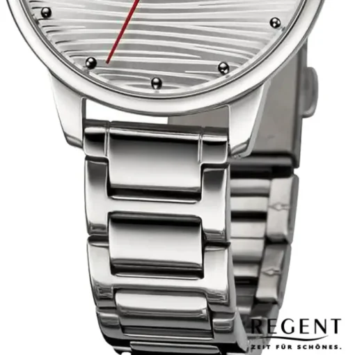 Regent Damen Armbanduhr Analog Metallarmband silber URBA743