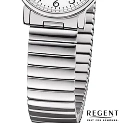 Regent Damen Armbanduhr Analog Edelstahlarmband silber URF1244
