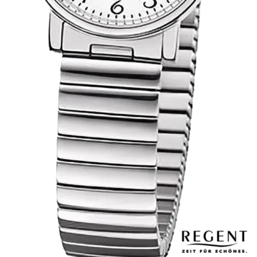 Regent Damen Armbanduhr Analog Edelstahlarmband silber URF1244