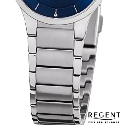 Regent Damen Armbanduhr Analog Metallarmband silber URF1311