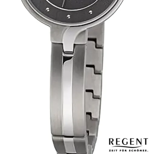 Regent Damen Armbanduhr Analog Metallarmband silber URF1335