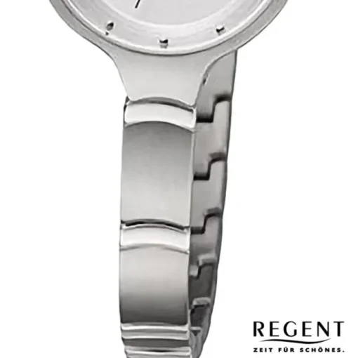 Regent Damen Armbanduhr Analog Metallarmband silber URF1338