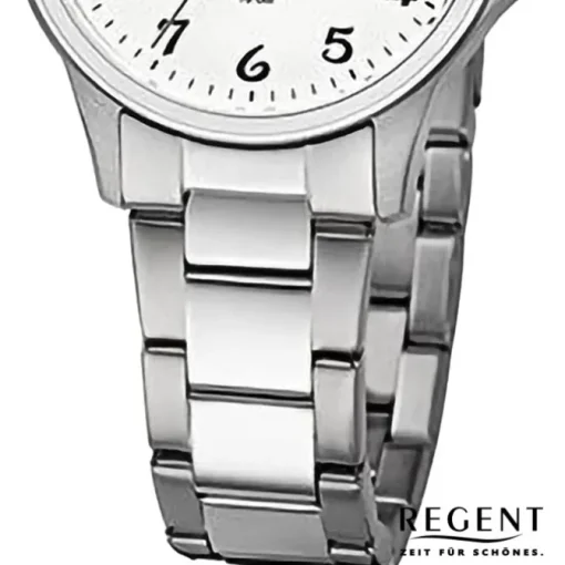 Regent Damen Armbanduhr Analog Metallarmband silber URF1459