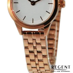 Regent Damen Armbanduhr Analog Metallarmband rosegold UR2211595