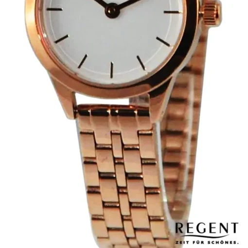 Regent Damen Armbanduhr Analog Metallarmband rosegold UR2211595