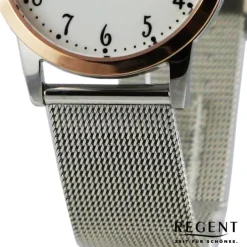 Regent Damen Armbanduhr Analog Metallarmband silber UR2253174