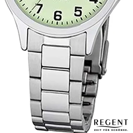 Regent Damen Armbanduhr Analog 2252408 Quarz-Uhr Metall silber UR2252408