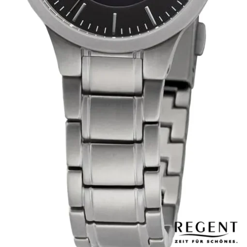 Regent Damen Armbanduhr Analog Metallarmband silber URBA711
