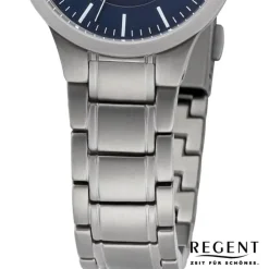 Regent Damen Armbanduhr Analog Metallarmband silber URBA712